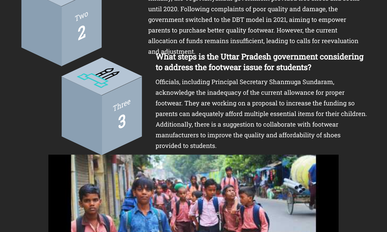 ₹125 not enough to buy shoes, say parents of UP govt school students