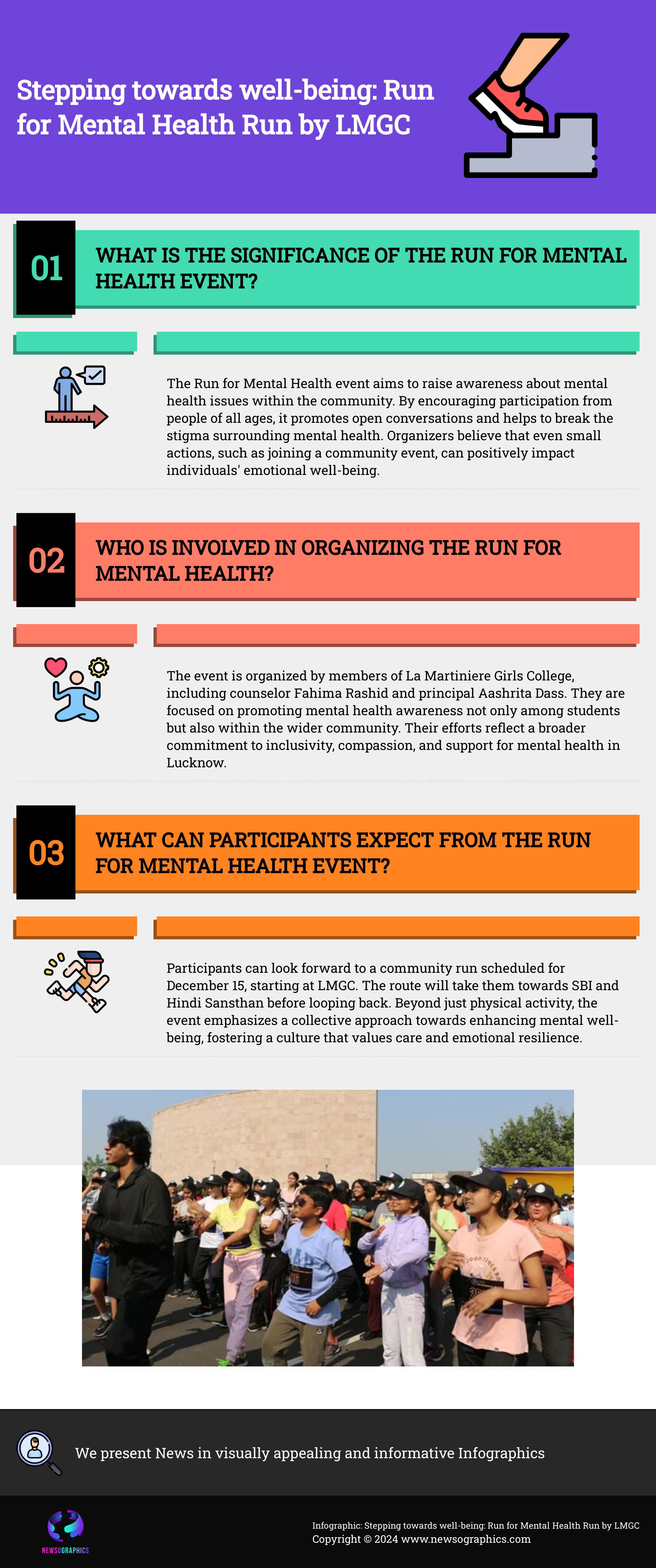 Stepping towards well-being: Run for Mental Health Run by LMGC
