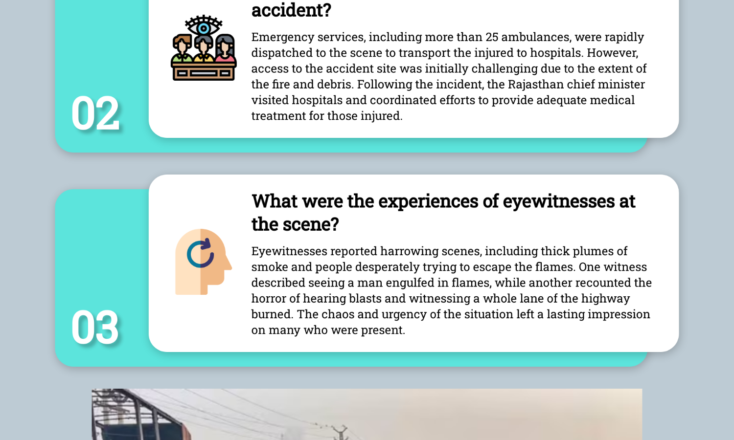 Jaipur accident witnesses recall horror: ‘Saw man burning, broke window to escape’