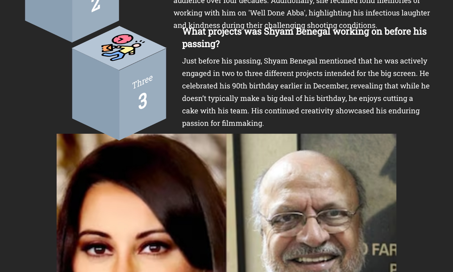 Shyam Benegal Passes Away: Minissha Lamba Pays Tribute