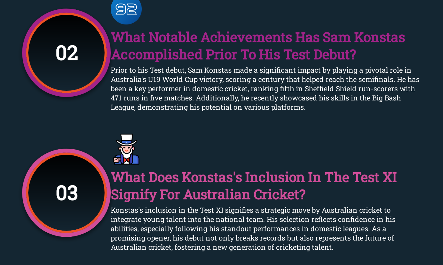 Born in 2005, Sam Konstas set to break 71-year-old record in Melbourne during IND vs AUS Boxing Day Test