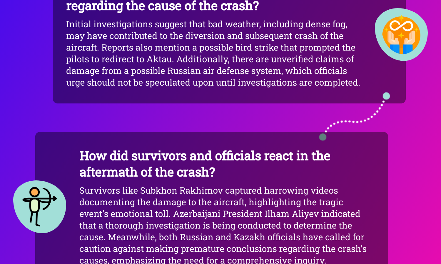 Passenger who miraculously survived Azerbaijan Airlines plane crash in Kazakhstan shares fresh video of aircraft