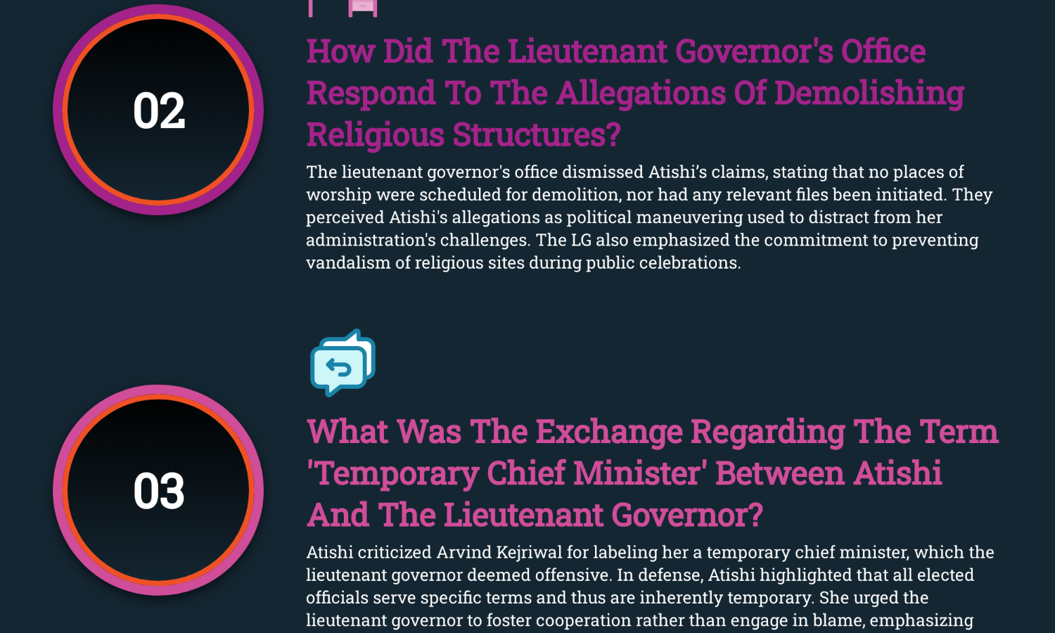 Delhi LGs office replies to Atishis letter on religious structures