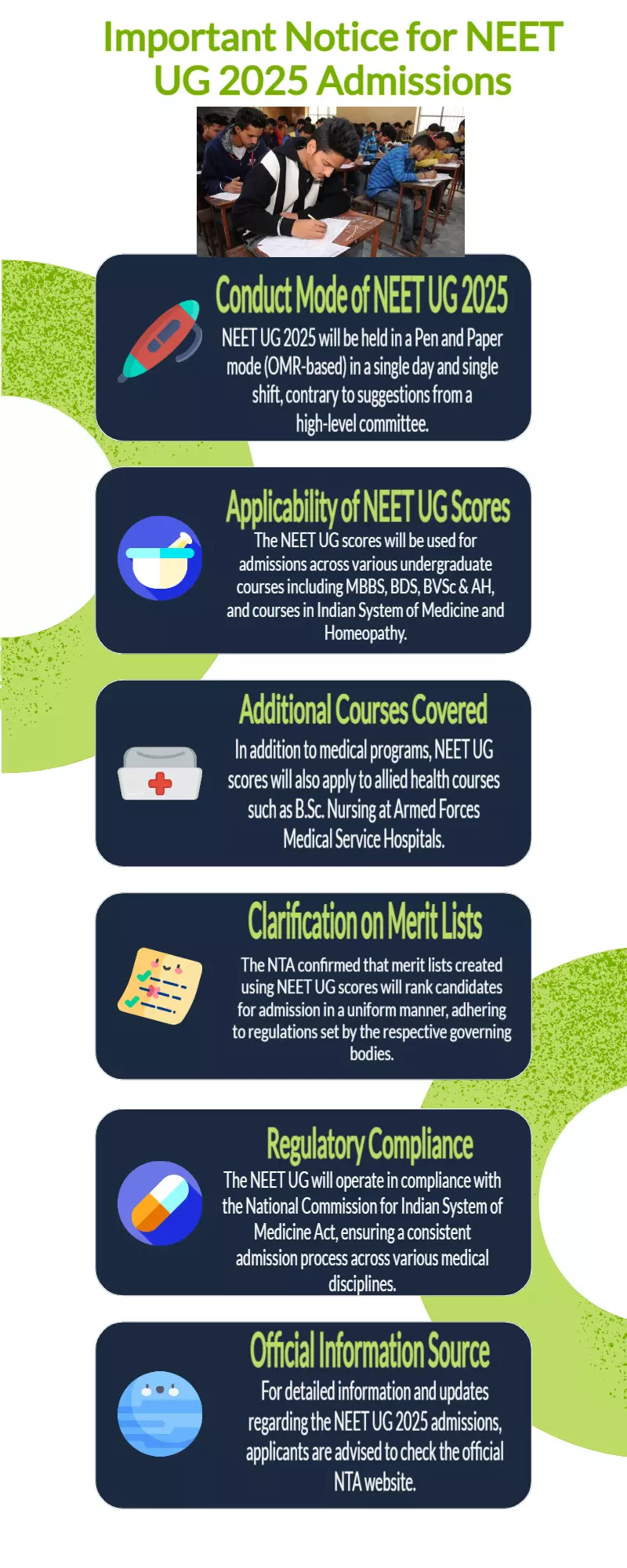 NEET UG 2025: NTA issues important notice for admission, details here