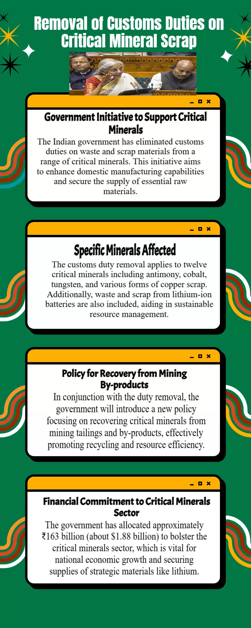 Govt scraps custom duties on waste and scrap of dozen critical minerals