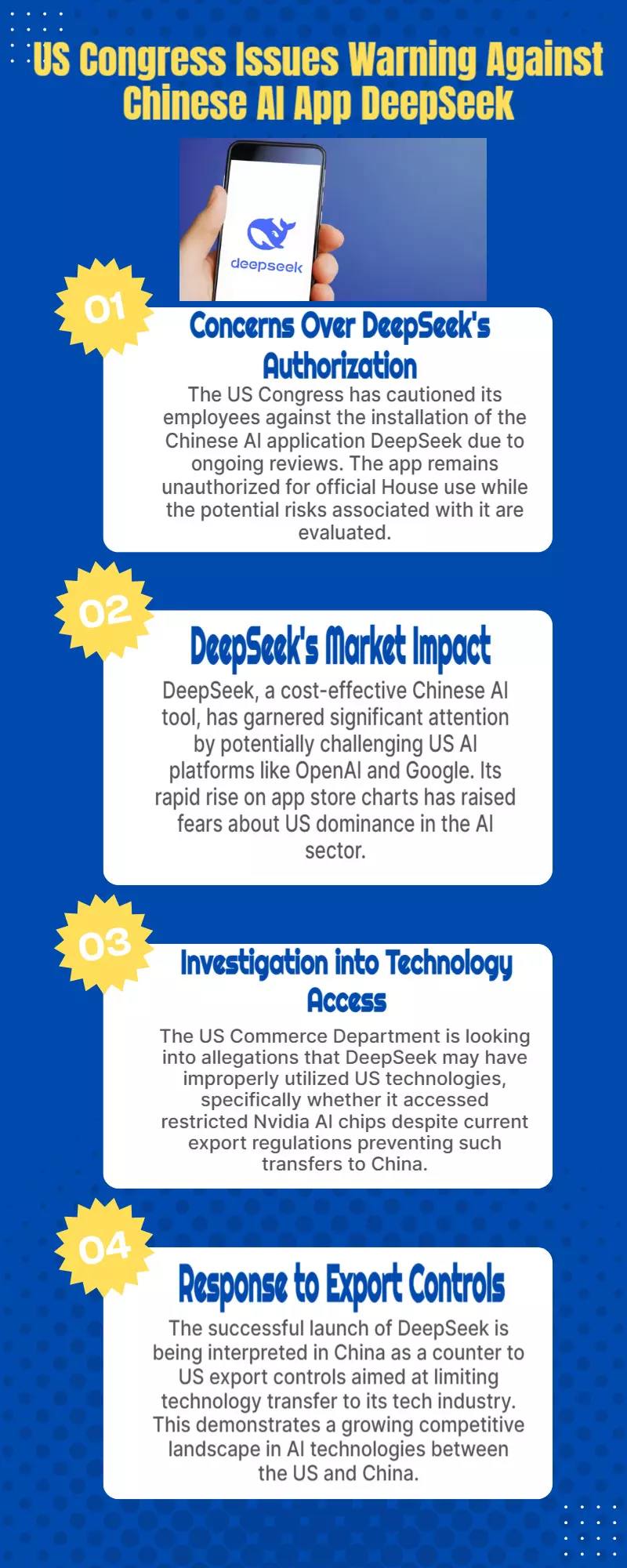 US Congress warns employees not to install Chinese AI app DeepSeek: Report