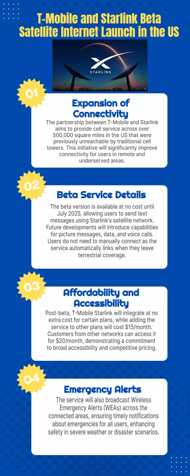 T-Mobile and Starlink launch beta satellite internet in US for testing T-Mobile and Starlink launch beta satellite internet in US for testing