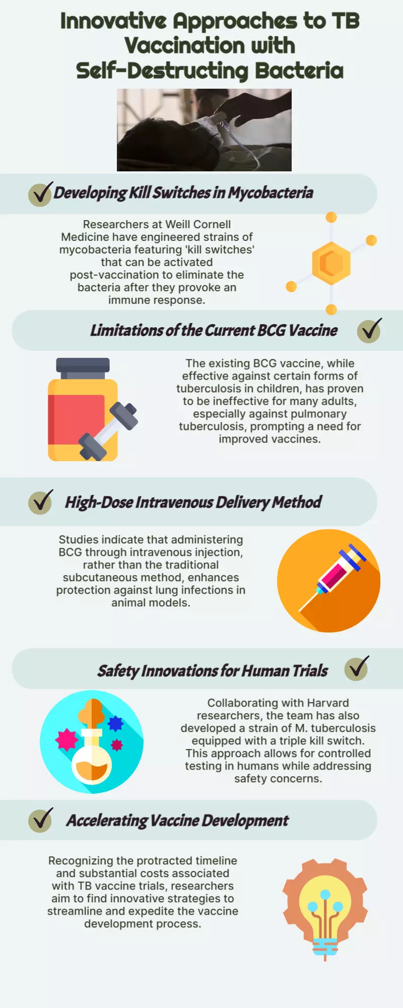 Designing self-destructing bacteria make effective tuberculosis vaccines: Study