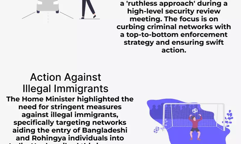 Delhi law and order review: Amit Shah issues an order for a ruthless crackdown on illegal immigrants and interstate gangs