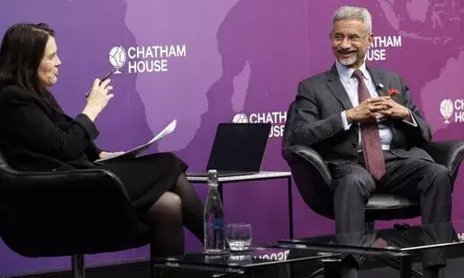 Jaishankar responds to question on solving Kashmir