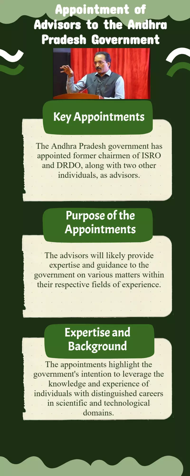 Former ISRO, DRDO chairmen, two others appointed AP govt advisors Former ISRO, DRDO chairmen, two others appointed AP govt advisors