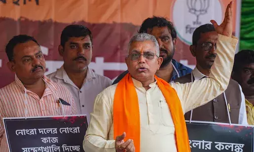An ex-Bengal BJP leader threatens to strangle you if you shout like that