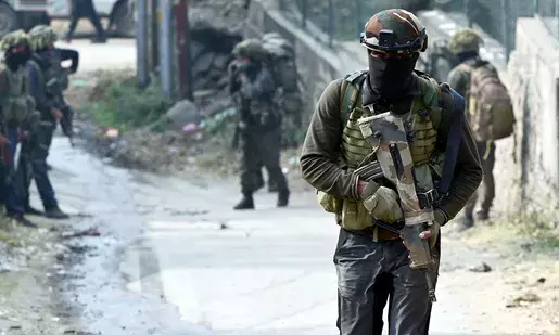 In Kathua, J&K, a confrontation between security personnel and terrorists occurs