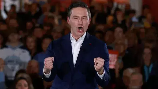 Who is Pierre Poilievre, according to Canadian polling?  A conservative politician denounced Donald Trumps inappropriate threats of annexation