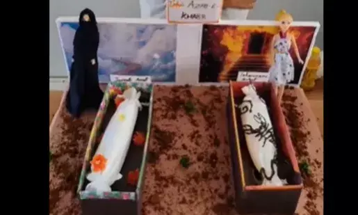 If you wear short clothes, you will...: Karnataka student’s science fair display sparks controversy