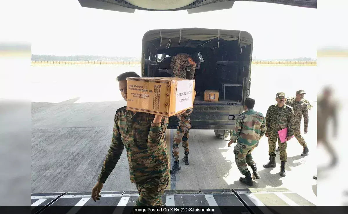 Operation Brahma: India Delivers 625 Metric Tonnes of Relief to Myanmar