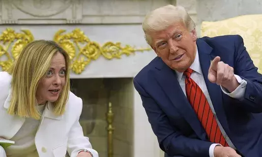 Donald Trump ‘100% confident’ on trade deal with Europe after meeting Italys Giorgia Meloni