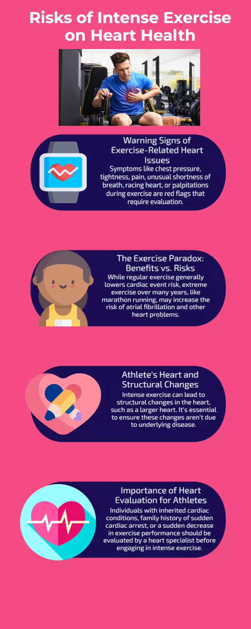 Is too much exercise harming your heart? Cardiologist provides warning indicators and preventative tips Is too much exercise harming your heart? Cardiologist provides warning indicators and preventative tips