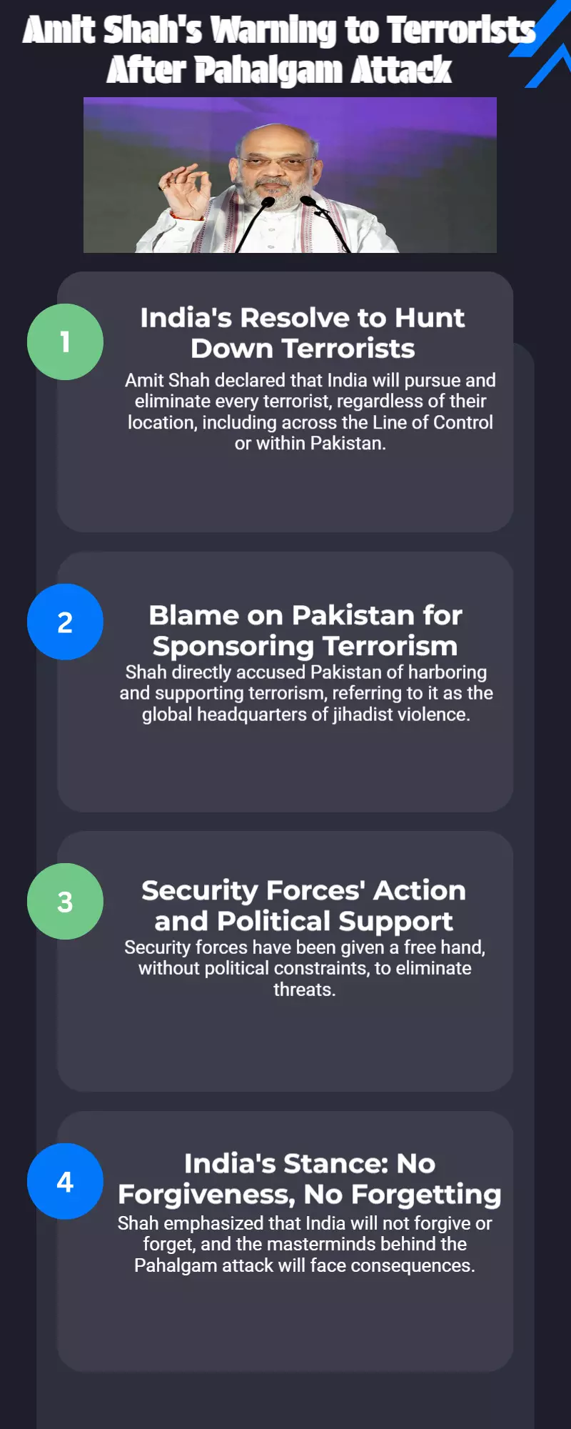 Chun chun ke badla lenge: Amit Shahs warning to terrorists following the Pahalgam incident Chun chun ke badla lenge: Amit Shahs warning to terrorists following the Pahalgam incident
