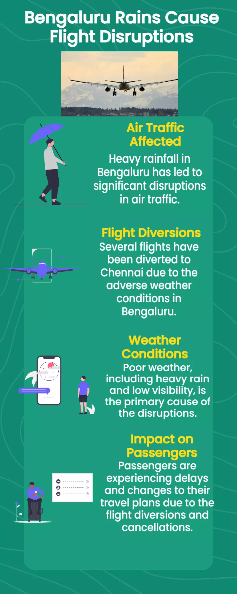 Bengaluru rains hamper air traffic; flights diverted to Chennai due to adverse weather Bengaluru rains hamper air traffic; flights diverted to Chennai due to adverse weather