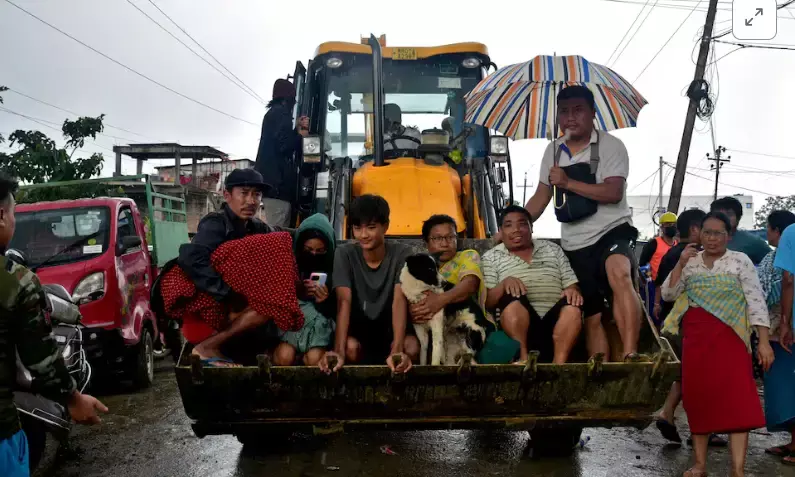 At least 34 people have died in Northeast India due to heavy flooding