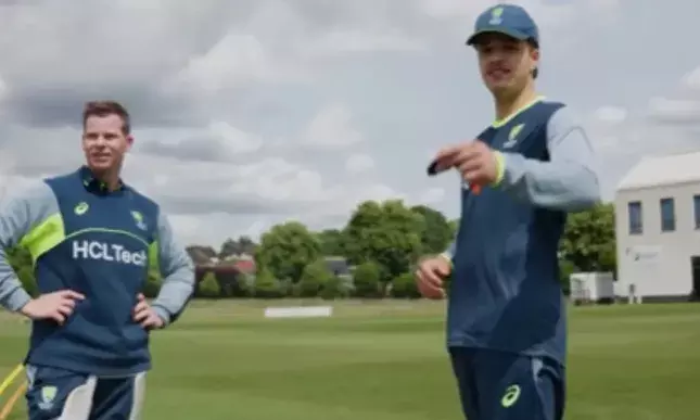 Steve Smith Shares Laughs with Sam Konstas Ahead of WTC Final 2025