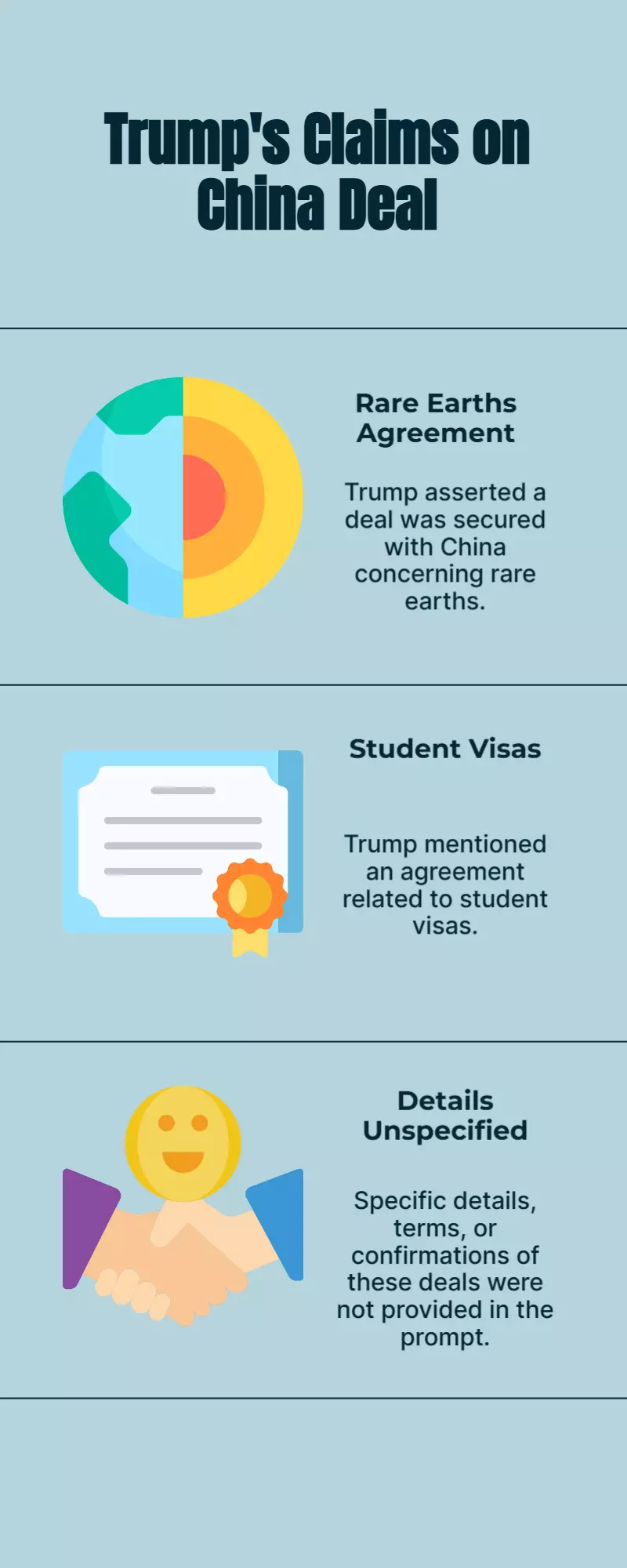 Trump Claims China Deal Secured on Rare Earths & Student Visas