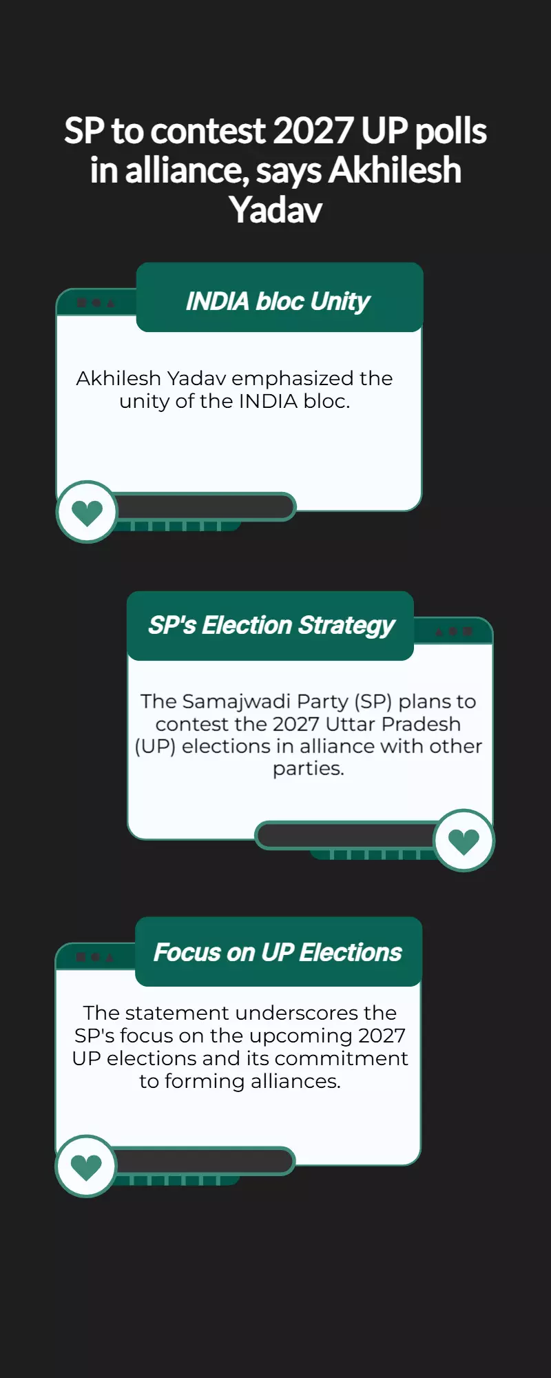 INDIA bloc united; SP to fight 2027 UP polls in alliance: Akhilesh INDIA bloc united; SP to fight 2027 UP polls in alliance: Akhilesh