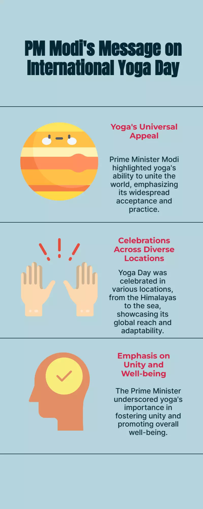 Yoga Day: From Himalayas to Sea, PM Modi Says Yoga United World Yoga Day: From Himalayas to Sea, PM Modi Says Yoga United World