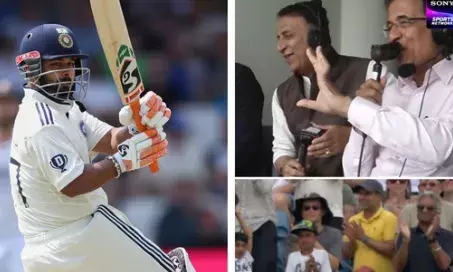 Gavaskar drops new S word on live TV reacting to Pant’s record ton!