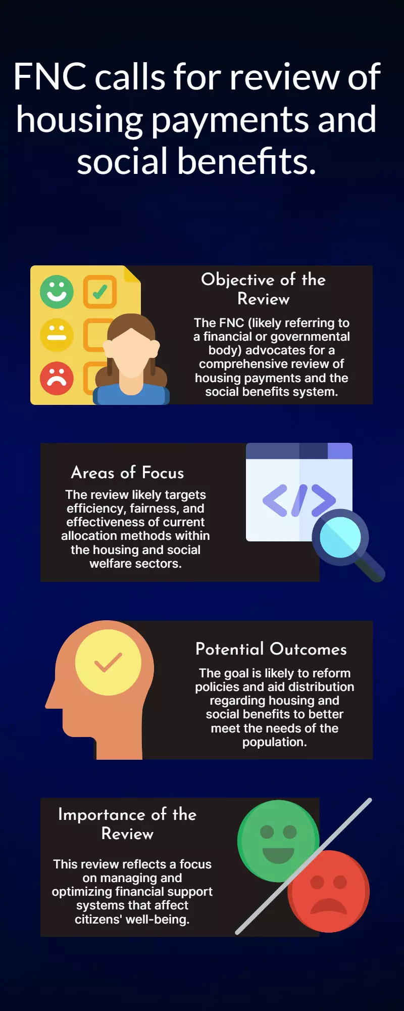 FNC urges review of housing payments, social benefits system FNC urges review of housing payments, social benefits system