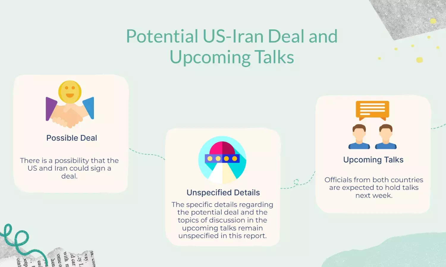 Trump: US, Iran may sign deal, officials to talk next week