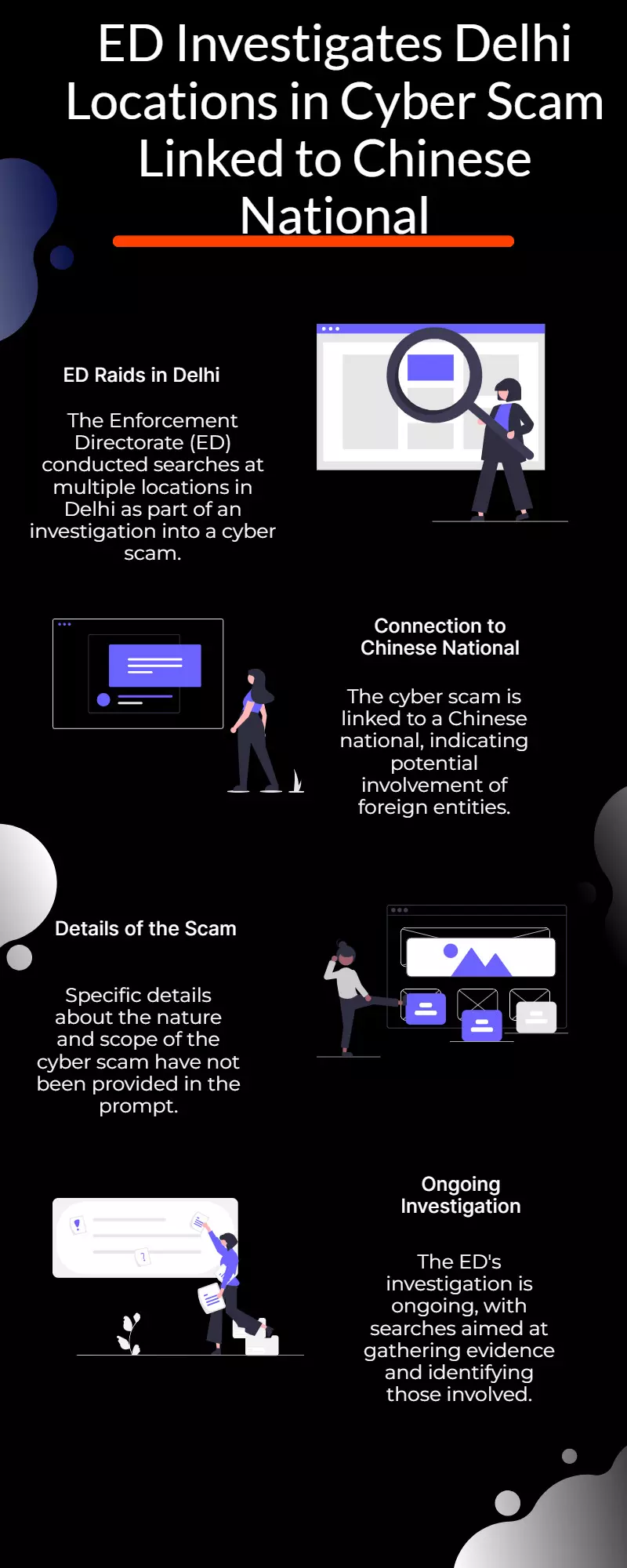 ED searches Delhi locations in cyber scam case tied to Chinese national