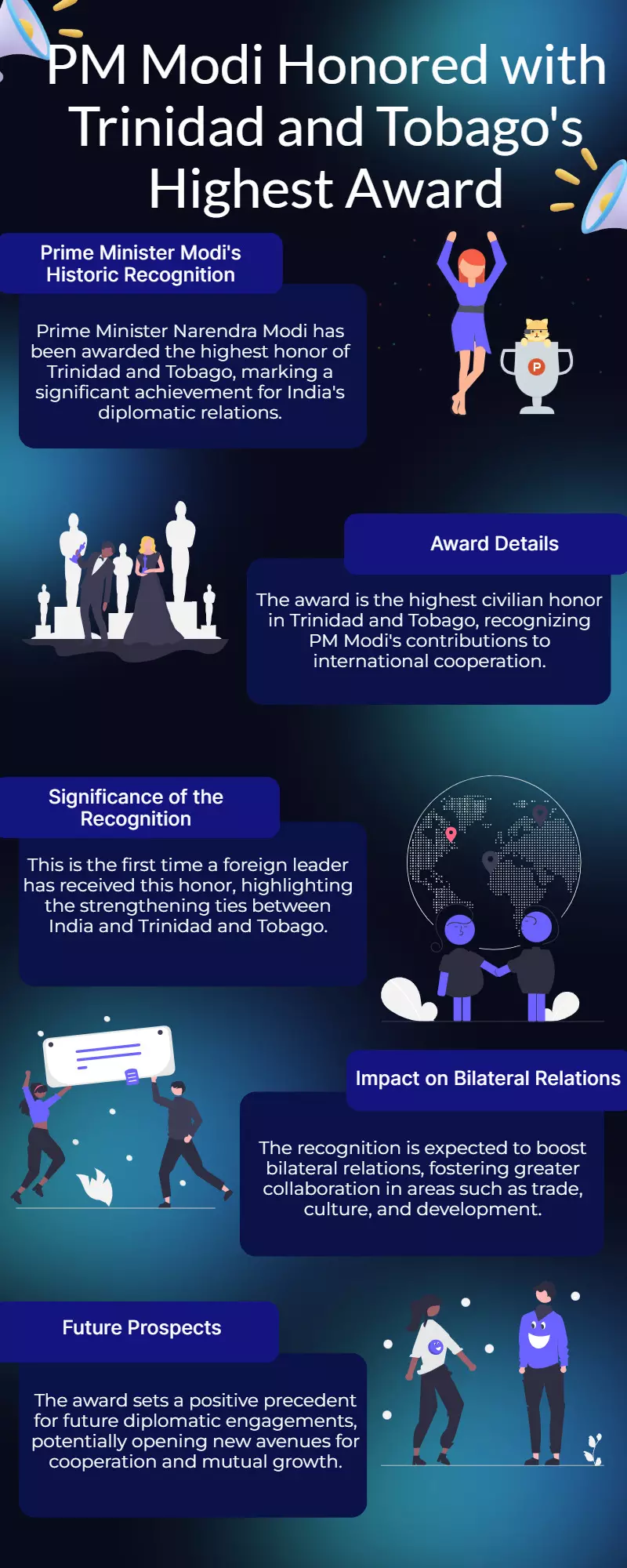 PM Modi receives Trinidads highest honor, first foreign leader awarded PM Modi receives Trinidads highest honor, first foreign leader awarded
