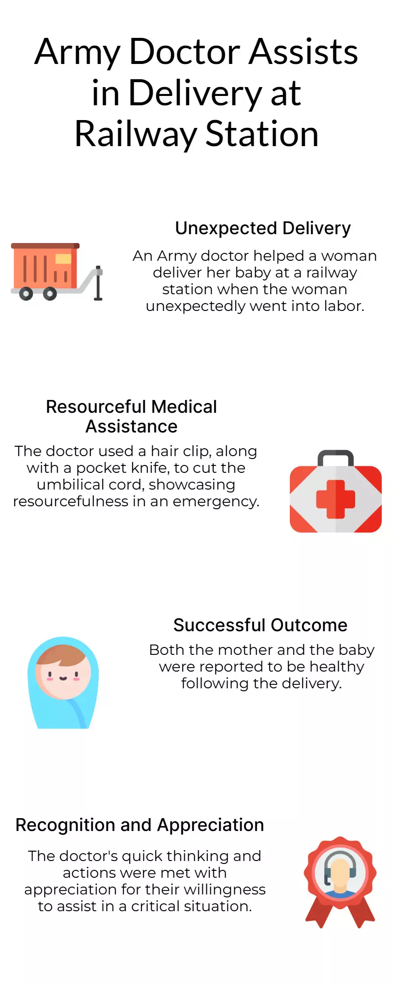 Army Doctor Helps Deliver Baby at Railway Station Using Hair Clip, Pocket Knife Army Doctor Helps Deliver Baby at Railway Station Using Hair Clip, Pocket Knife
