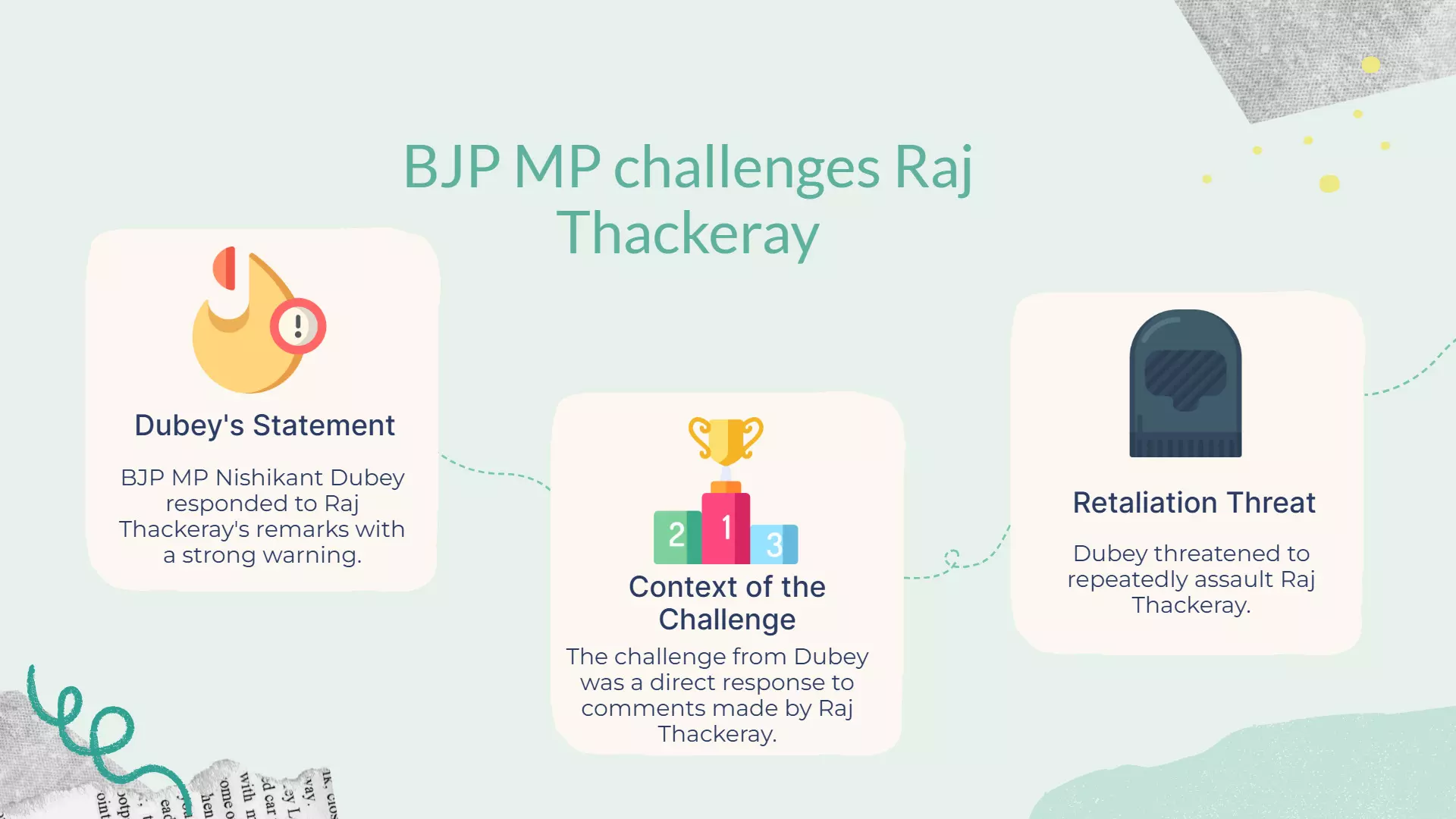 BJP MP Dubey Dares Raj Thackeray: Will Beat You Repeatedly BJP MP Dubey Dares Raj Thackeray: Will Beat You Repeatedly
