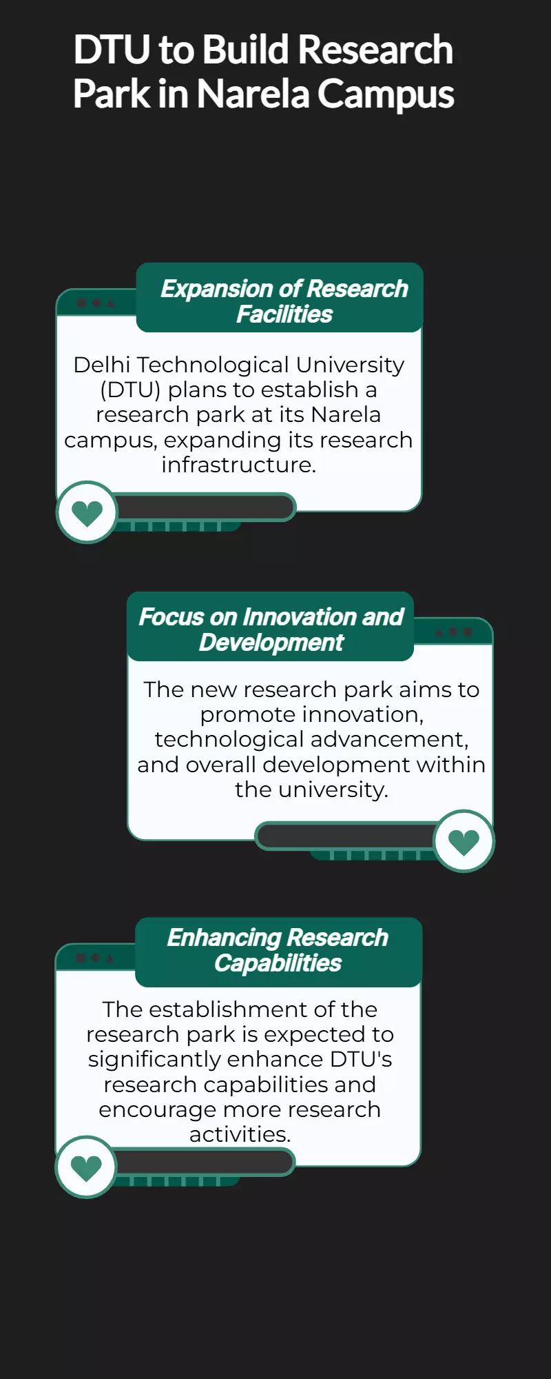 DTU to Establish Research Park at Narela Campus