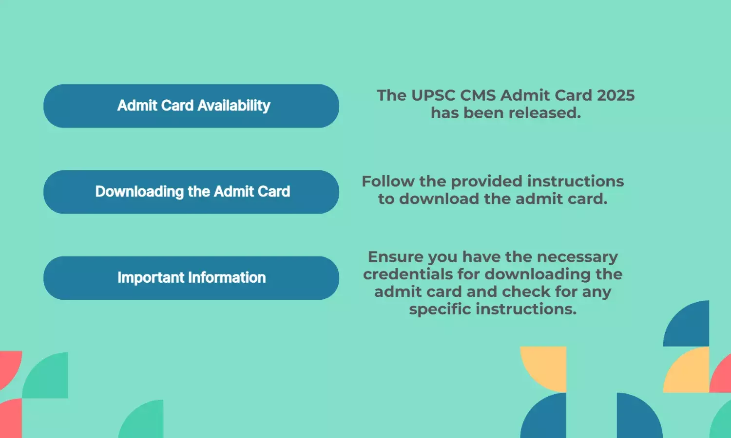 UPSC CMS Admit Card 2025 Released: Here’s How to Download