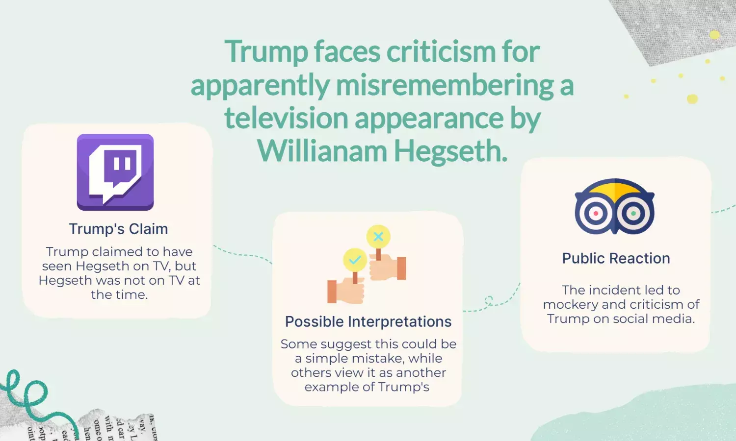 Trump Mocked for Imagining He Saw Hegseth Live on TV