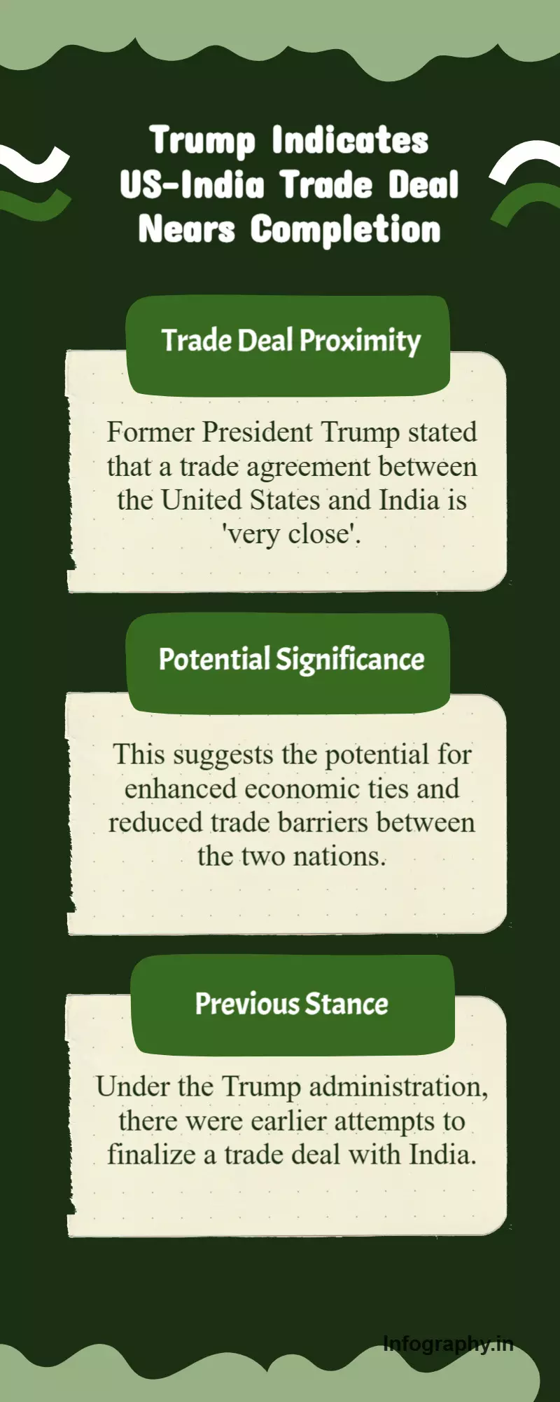 Trump Says US-India Tariff Deal Very Close