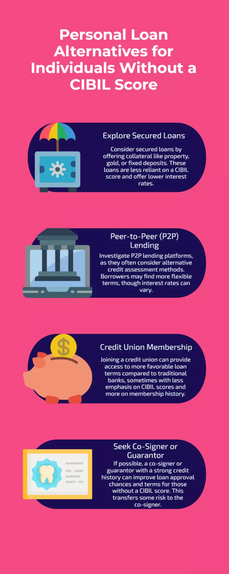 Personal Loan Alternatives for Those Without a CIBIL Score