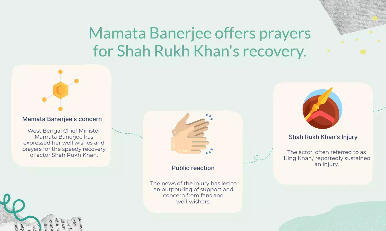Mamta Banerjee prays for Shah Rukh Khans recovery after King injury