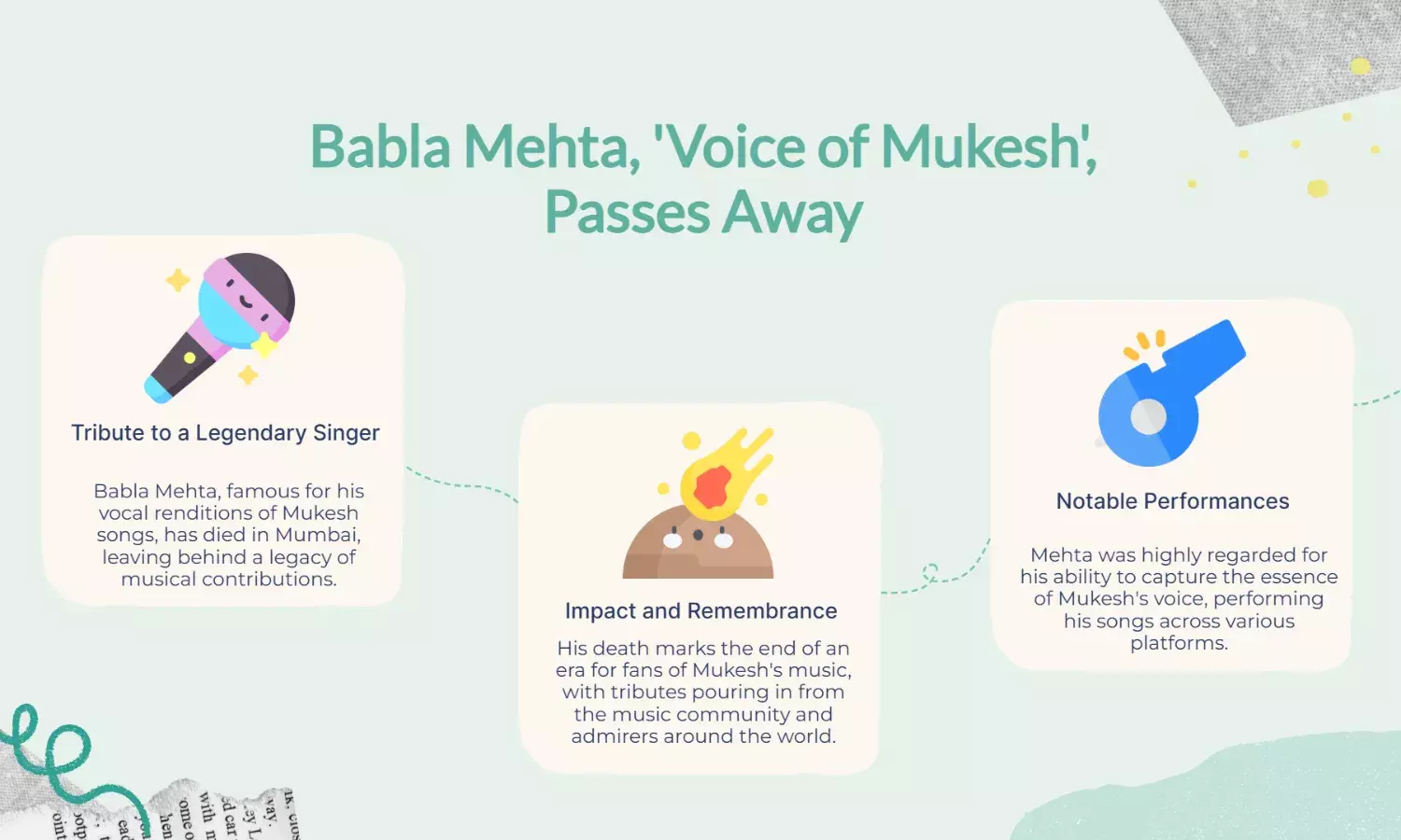 Singer Babla Mehta, known as Voice of Mukesh, dies in Mumbai