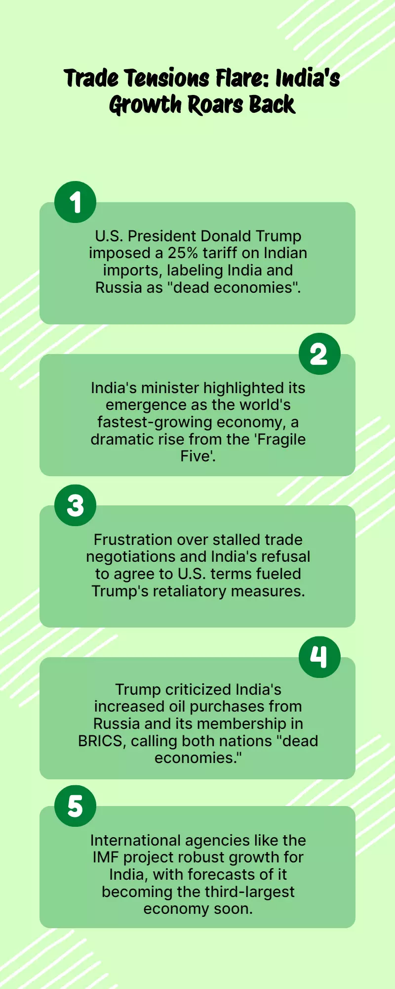 Trump Taunts Dead Economies, India Retorts With Growth Stats