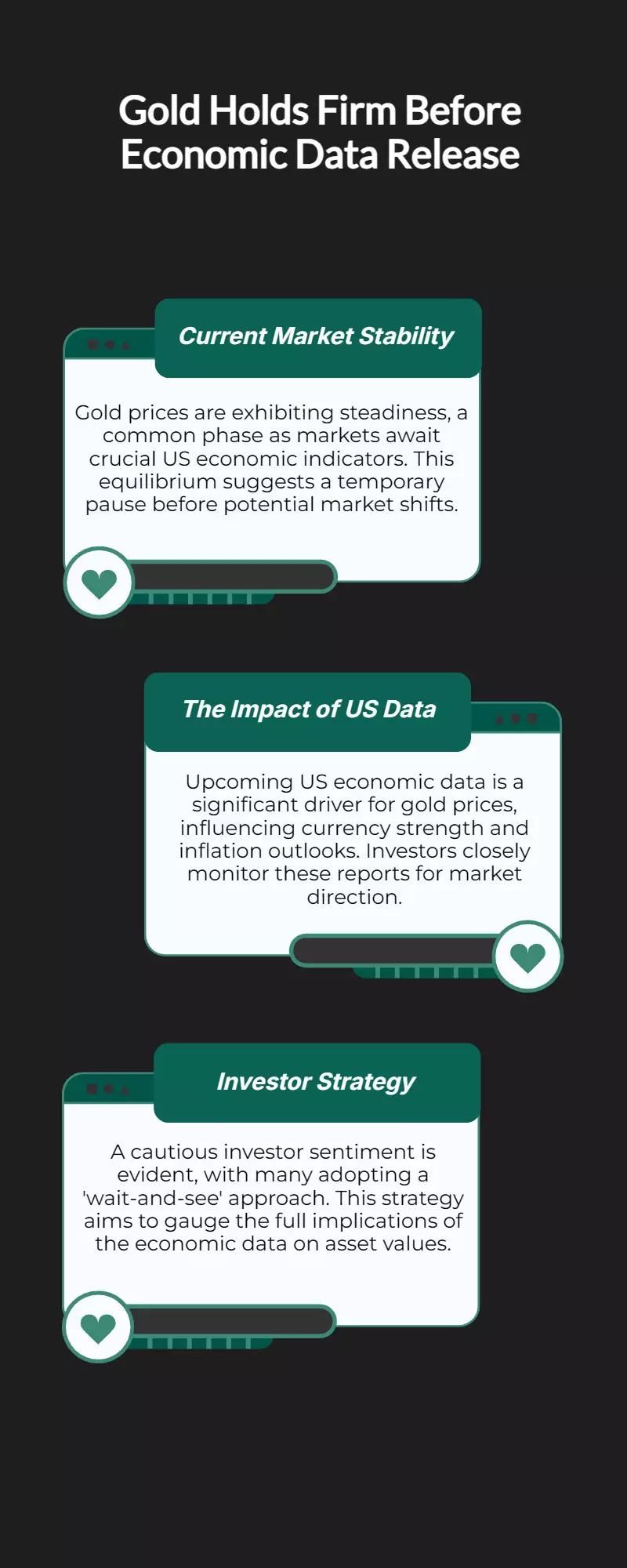 Gold Steady Ahead of Key US Economic Data