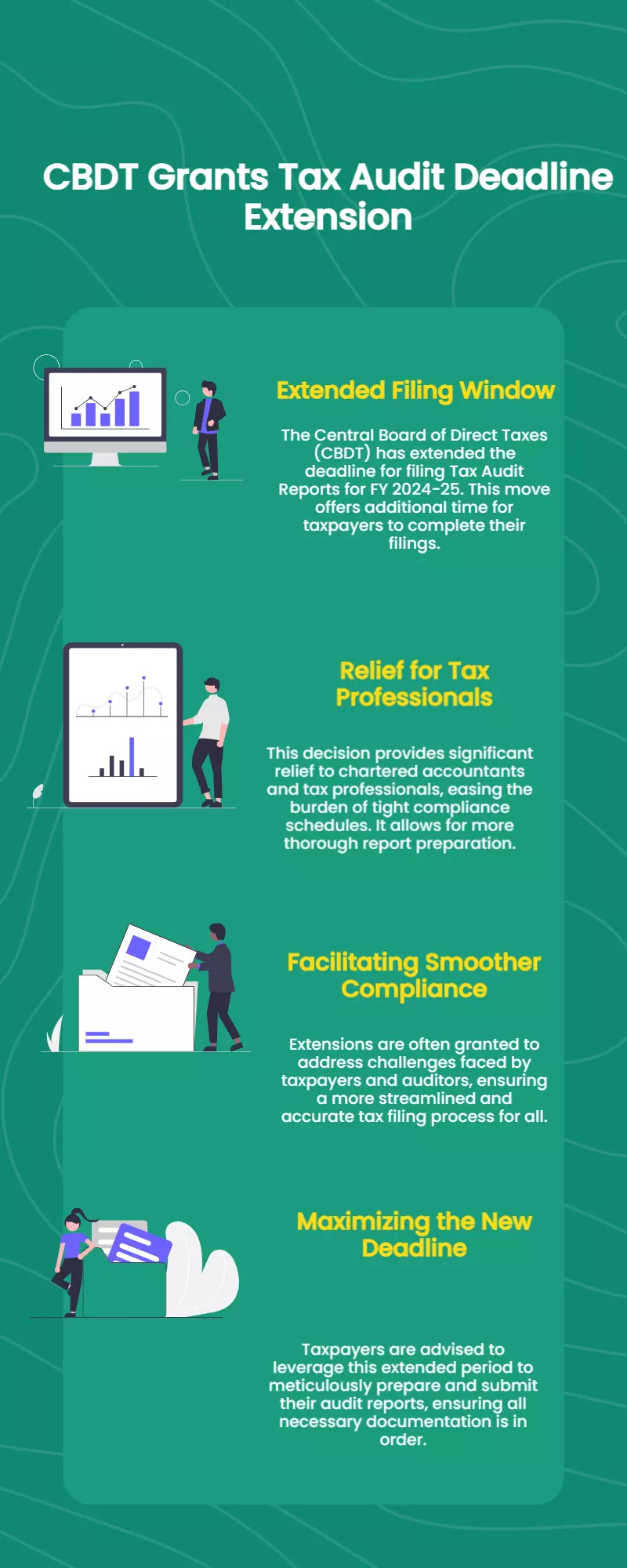 CBDT Extends FY 2024-25 Tax Audit Report Deadline