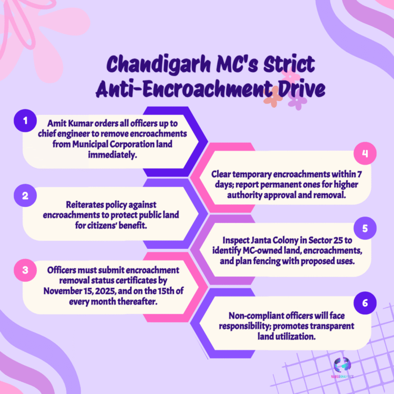 Chandigarh Takes Bold Step: MC Chief Orders Swift Action to Reclaim Encroached Public Land 11 Chandigarh Takes Bold Step: MC Chief Orders Swift Action to Reclaim Encroached Public Land
