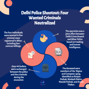 Delhi Police Shootout Four Wanted Criminals Neutralized