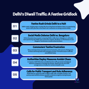 Delhi Diwali Traffic Chaos 2025 — Why Roads Choked & What to Do