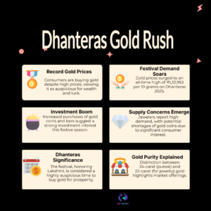 Dhanteras 2025: Gold rate soars — 24K ₹1,32,953 per 10g